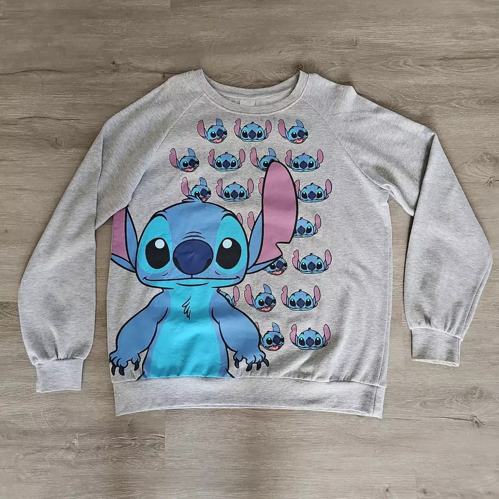 Disney Lilo and Stitch Gray Sweatshirt Crewneck